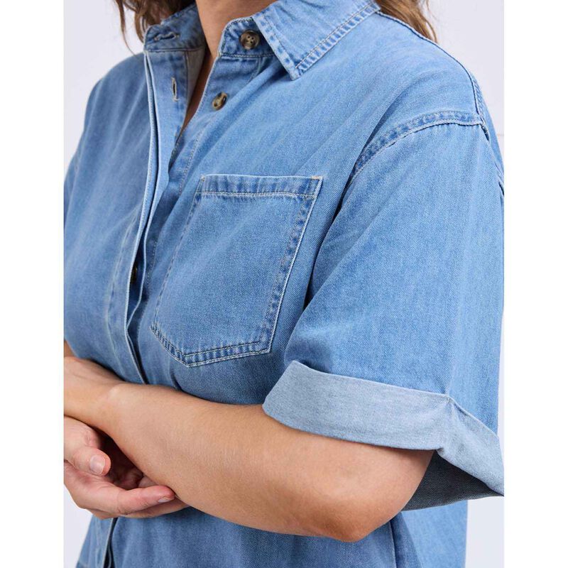 Elm Annika Ss Denim Shirt image number 2